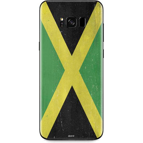 Jamaica Flag Distressed Galaxy S8 Skin